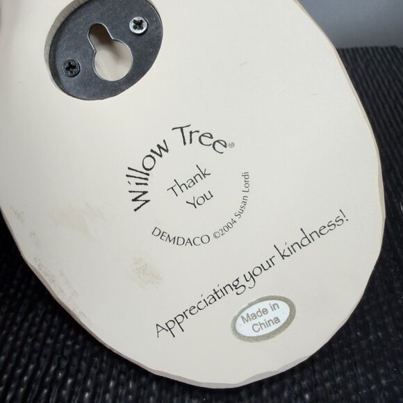 Willow Tree Thank You Demdaco Plaque Wall Hanging Appreciating your kindness VTG - Picture 3 of 8